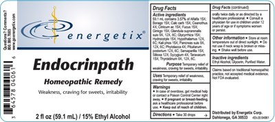 2 Oz Bottle Label (Energetix Endocrinpath 2 Oz. Bottle Label)
